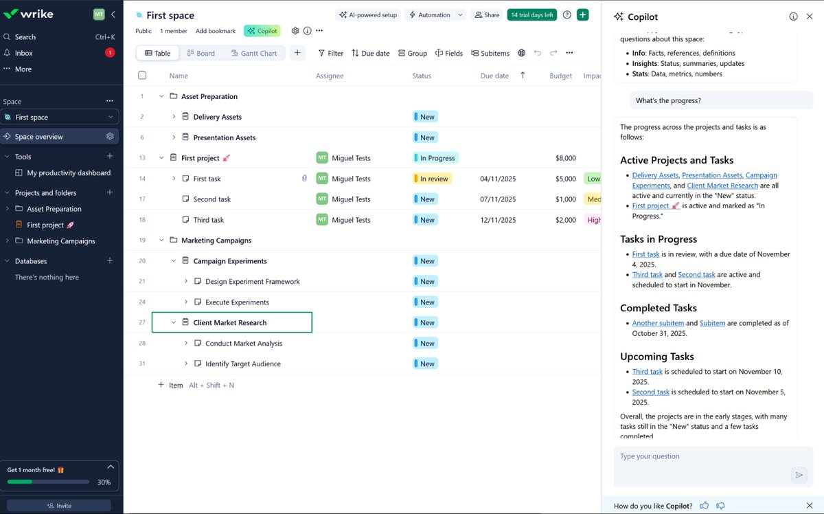 Top AI Project Management Tools Compared Side by S  screenshot
